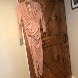Queen Bee Wrap Dress Maxi Maternity Dress size 6